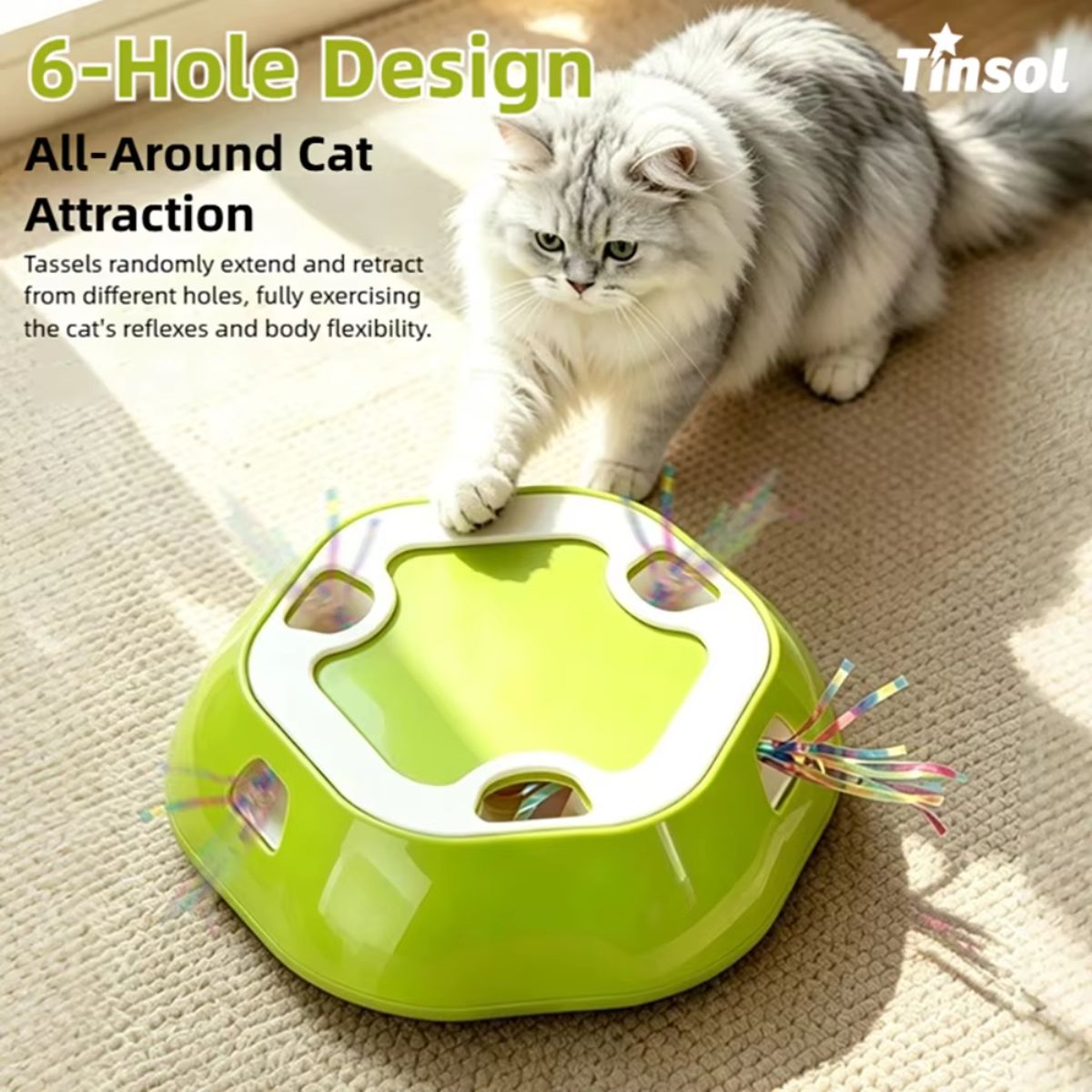 Interactive Electric Whack-a-Mole Cat Toy