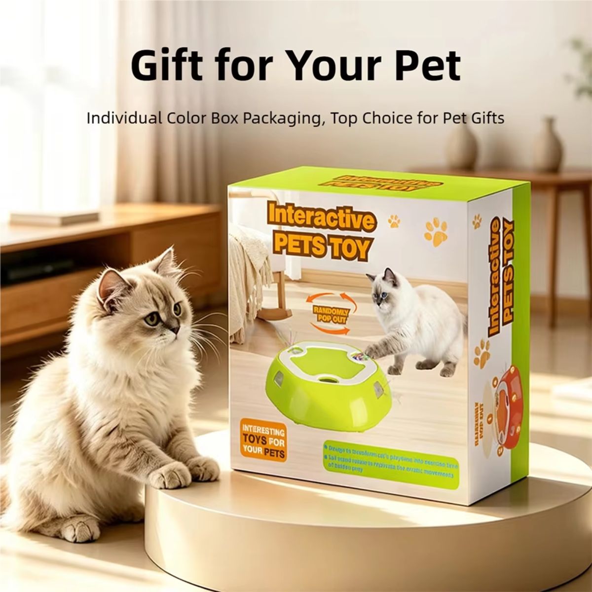 Interactive Electric Whack-a-Mole Cat Toy